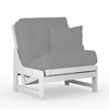 Arden White 28" Chair (Frame Only) - Armless Design, Solid Hardwood Construction - NF-ARDN-SW-CHAIR