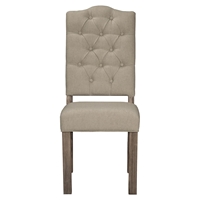 Fiji Tufted Upholstered Side Chair - Weathered Gray