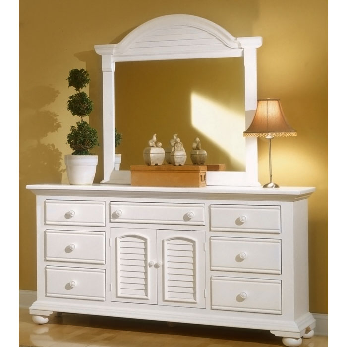 Cottage Traditions White Bedroom Set with Panel Bed | DCG Stores