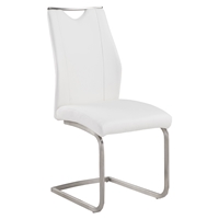 Bravo Contemporary Side Chair - White (Set of 2)