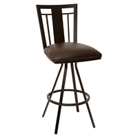 Cleo 26" Transitional Barstool - Coffee