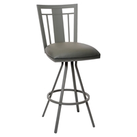 Cleo 26" Transitional Barstool - Gray