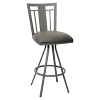 Cleo 30" Transitional Barstool - Gray