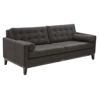 Centennial Sofa - Tufted, Charcoal Chenille Fabric