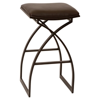 Harper 26" Modern Barstool - Backless, Coffee