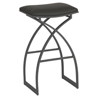 Harper 26" Modern Barstool - Backless, Gray