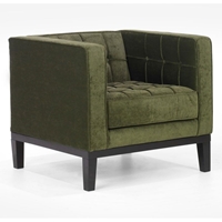 Roxbury Chenille Tufted Arm Chair