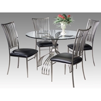 Ashtyn 5 Pieces Dining Set - Black