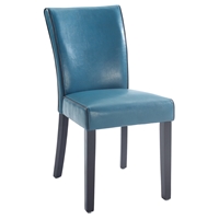 Michelle Parsons Chair - Bonded Leather, Blue (Set of 2)