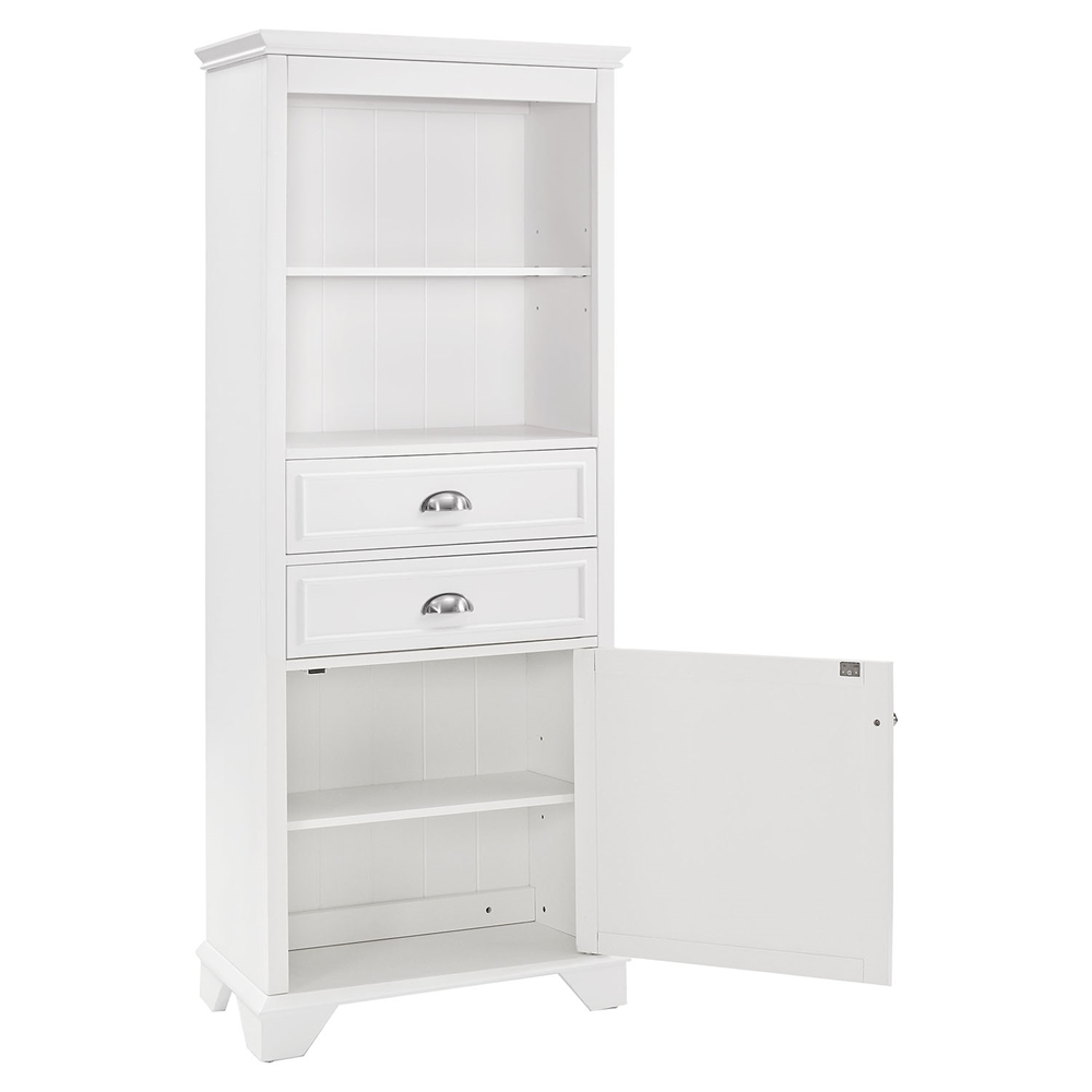 Lydia Tall Cabinet - White | DCG Stores