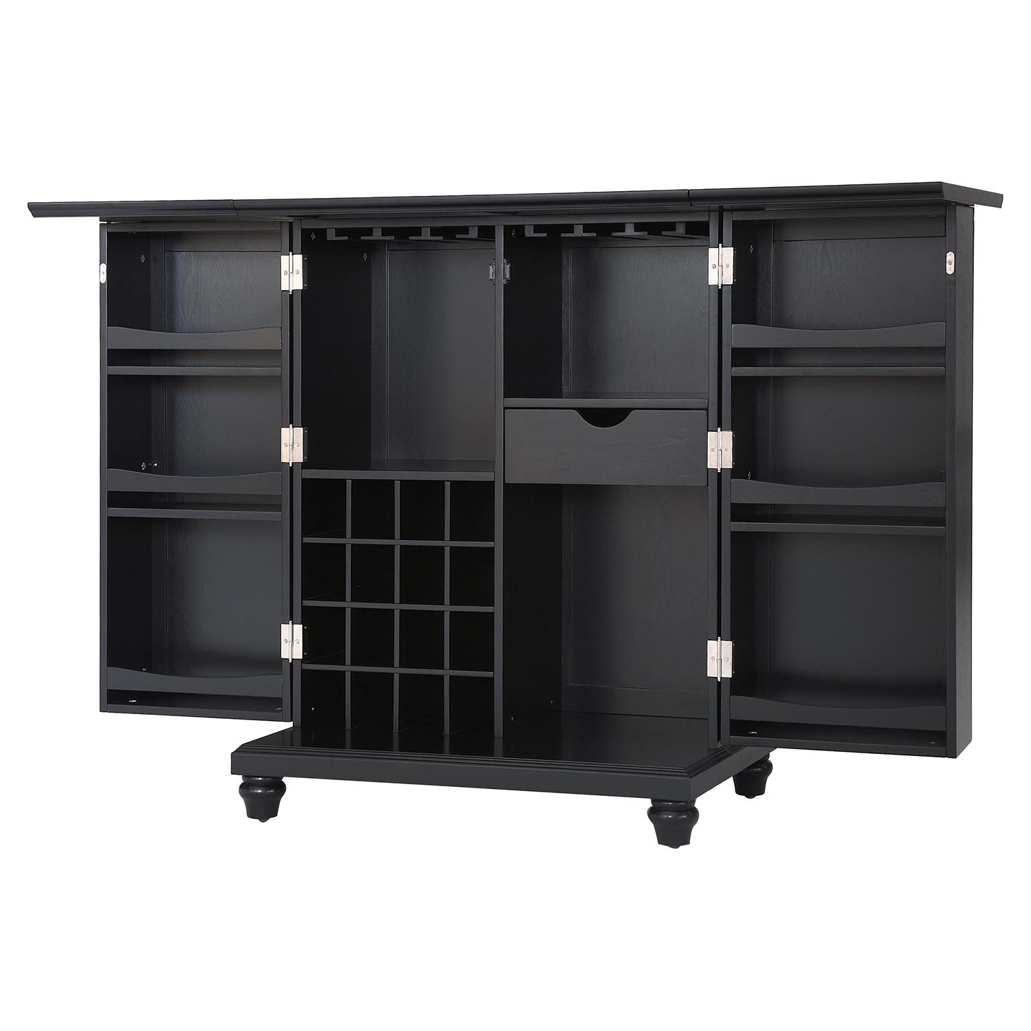 Expandable liquor store cabinet