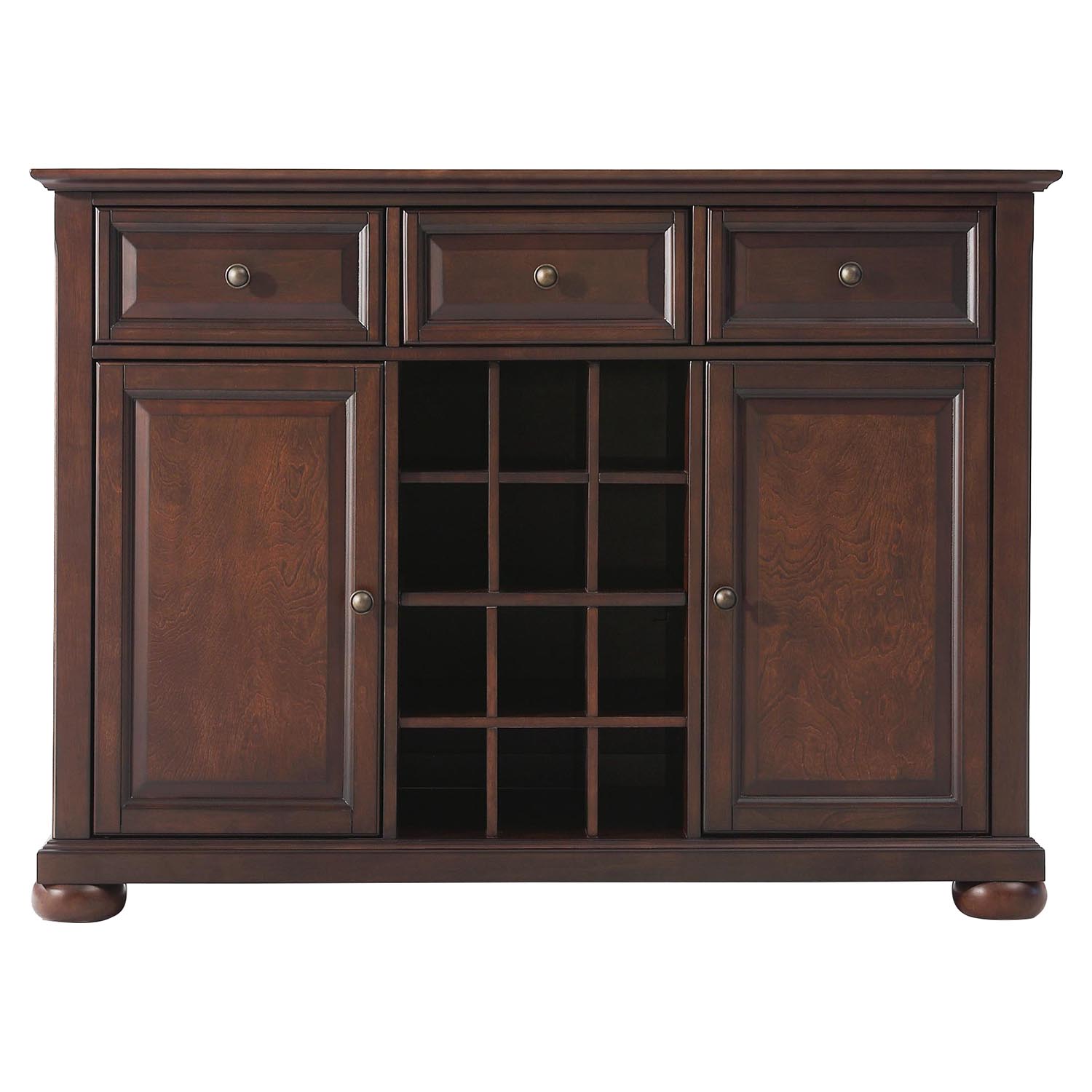 Alexandria Buffet Server Sideboard Cabinet Vintage Mahogany DCG   Kf42001ama 