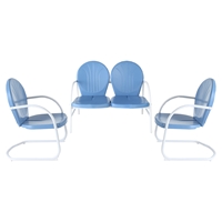 Griffith 3-Piece Conversation Seating Set - Blue