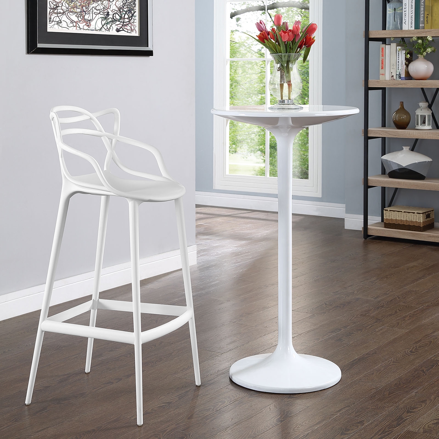 Entangled Bar Stool White DCG Stores   Eei 1460 Whi 3 