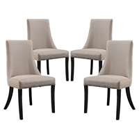 Reverie Upholstery Dining Side Chair - Beige (Set of 4)