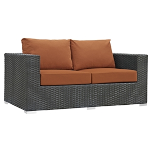 Sojourn Outdoor Patio Loveseat - Sunbrella Canvas Tuscan 