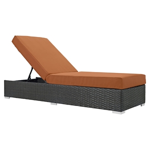 Sojourn Outdoor Patio Chaise Lounge - Sunbrella Canvas Tuscan 