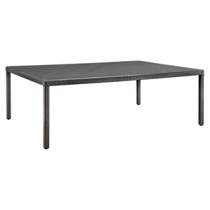 Convene 90" Outdoor Patio Dining Table - Espresso 