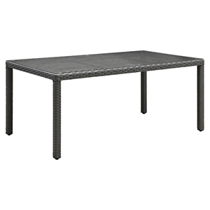 Sojourn 82" Outdoor Patio Dining Table - Chocolate 