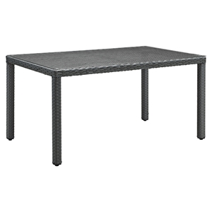 Sojourn 59" Outdoor Patio Dining Table - Chocolate 