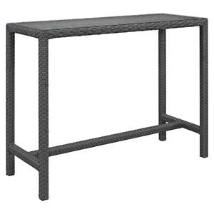 Sojourn Large Outdoor Patio Bar Table - Chocolate 