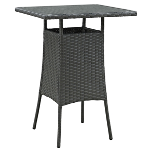 Sojourn Small Outdoor Patio Bar Table - Chocolate 