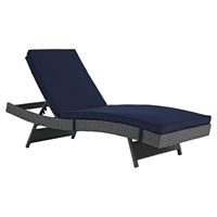 Sojourn Outdoor Patio Chaise - Sunbrella Canvas Navy