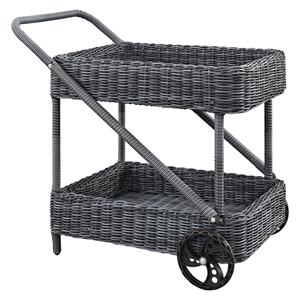 Summon Outdoor Patio Beverage Cart - Gray 