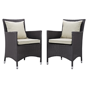 Convene Outdoor Patio Dining Chair (Set of 2) 