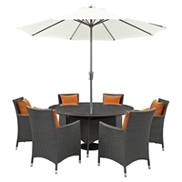 Sojourn 8 Pieces Outdoor Patio Set - Sunbrella Canvas Tuscan