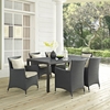 Sojourn 7 Pieces Rectangular Patio Set - Sunbrella Antique Canvas Beige - EEI-2271-CHC-BEI-SET