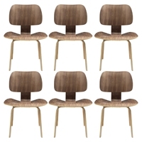 Fathom Dining Chairs - Wood, Walnut (Set of 6)