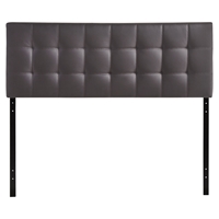 Lily Tufted Leatherette Headboard - Brown