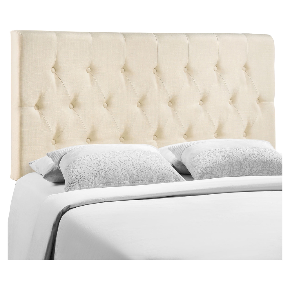Clique Headboard - Ivory, Button Tufted | DCG Stores