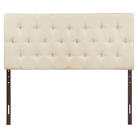 Clique Headboard - Ivory, Button Tufted