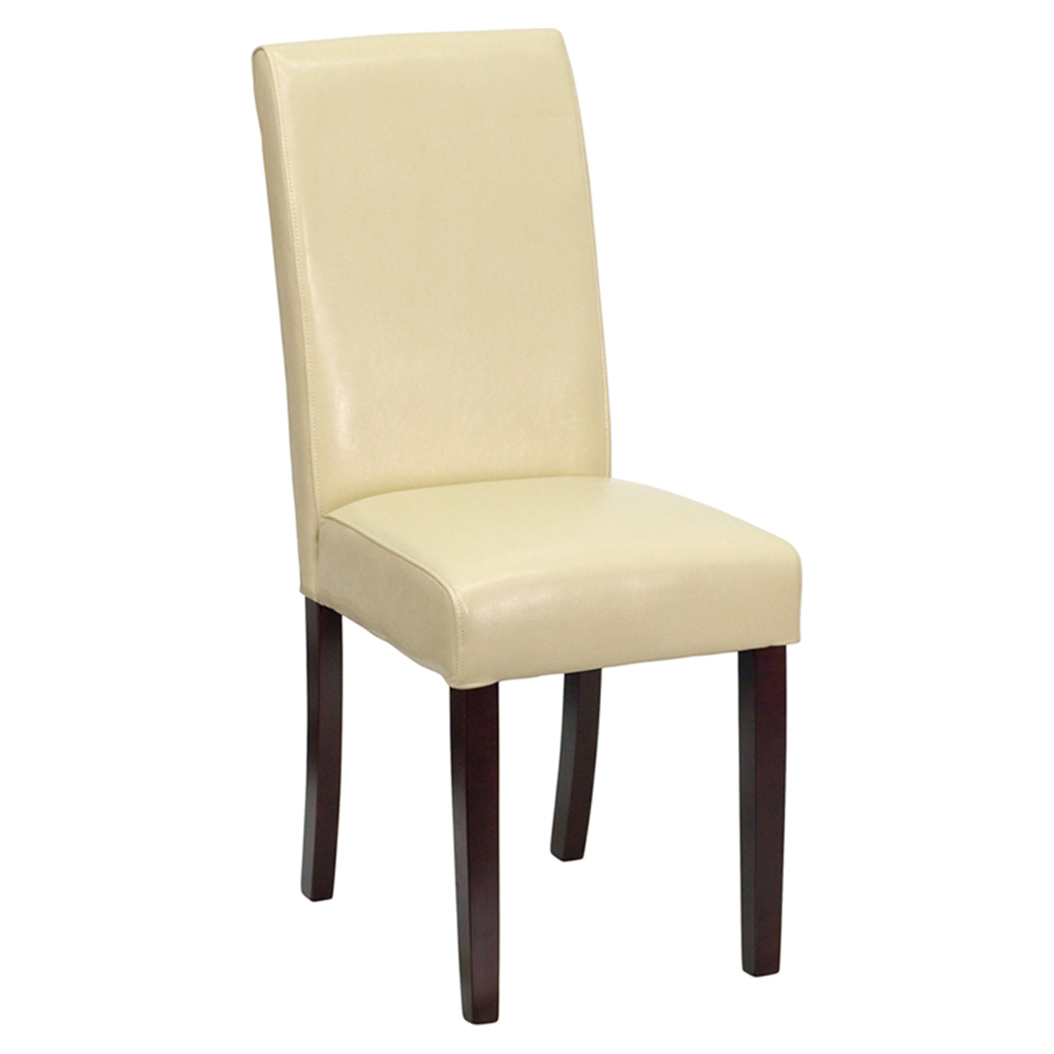 Leather Parsons Chair Ivory DCG Stores   Bt 350 Ivory 050 Gg 