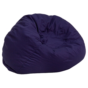 Oversized Solid Bean Bag Chair - Navy Blue 