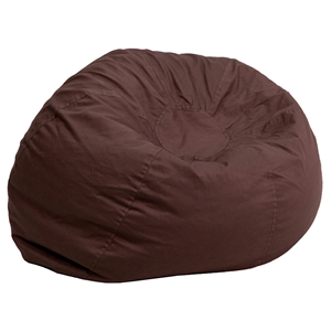 Oversized Solid Bean Bag Chair - Brown 