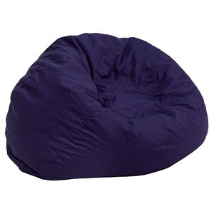 Small Solid Kid Bean Bag Chair - Navy Blue 