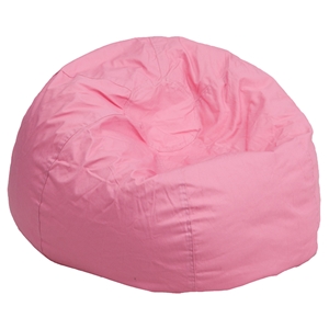 Small Solid Kid Bean Bag Chair - Light Pink 