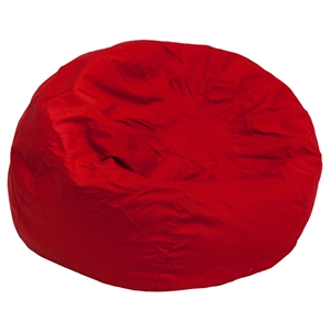 Small Solid Kid Bean Bag Chair - Red 