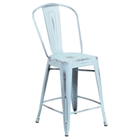 Metal Counter Stool - Dream Blue