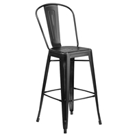 Metal Barstool - Black