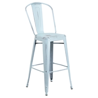 Metal Barstool - Dream Blue