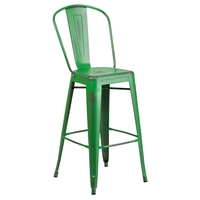 Metal Barstool - Green