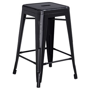 Backless Counter Stool - Black 