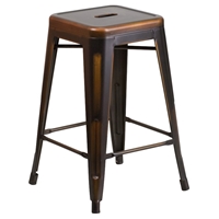 Backless Counter Stool - Copper