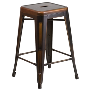 Backless Counter Stool - Copper 