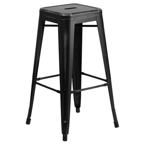 Backless Barstool - Black 