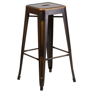 Backless Barstool - Copper 